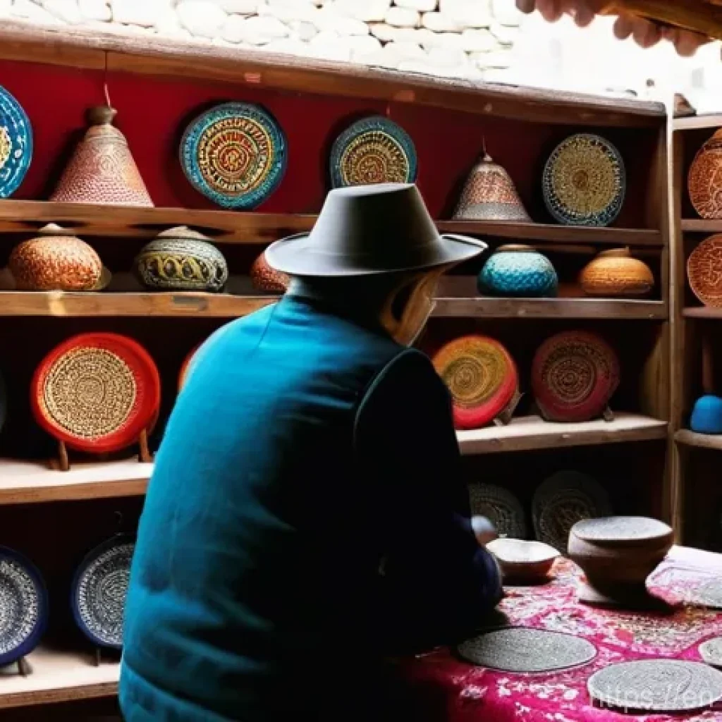 조지아의 주요 시장 추천 - **Prompt:** A vibrant, bustling Georgian food market, reminiscent of the Dezerter Bazaar, teeming wi...