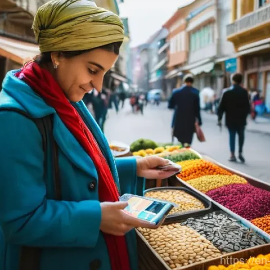 조지아 환율 변동 추이 - **Prompt:** A dynamic, wide-angle shot of a bustling street in Tbilisi, Georgia, with traditional wo...