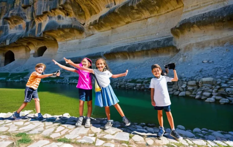 조지아 국제학교와 교육 환경 - **Prompt:** A vibrant and diverse group of children, aged 8-14, dressed in comfortable, modest casua...